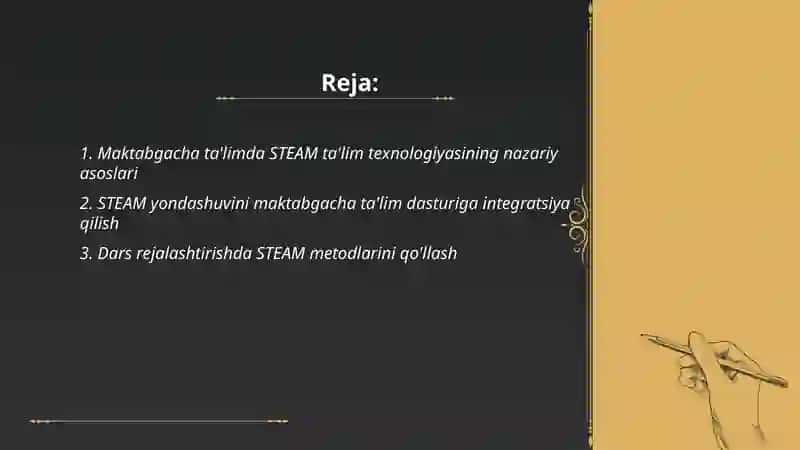 Maktabgacha ta'limda STEAM ta'lim texnologiyasi 2