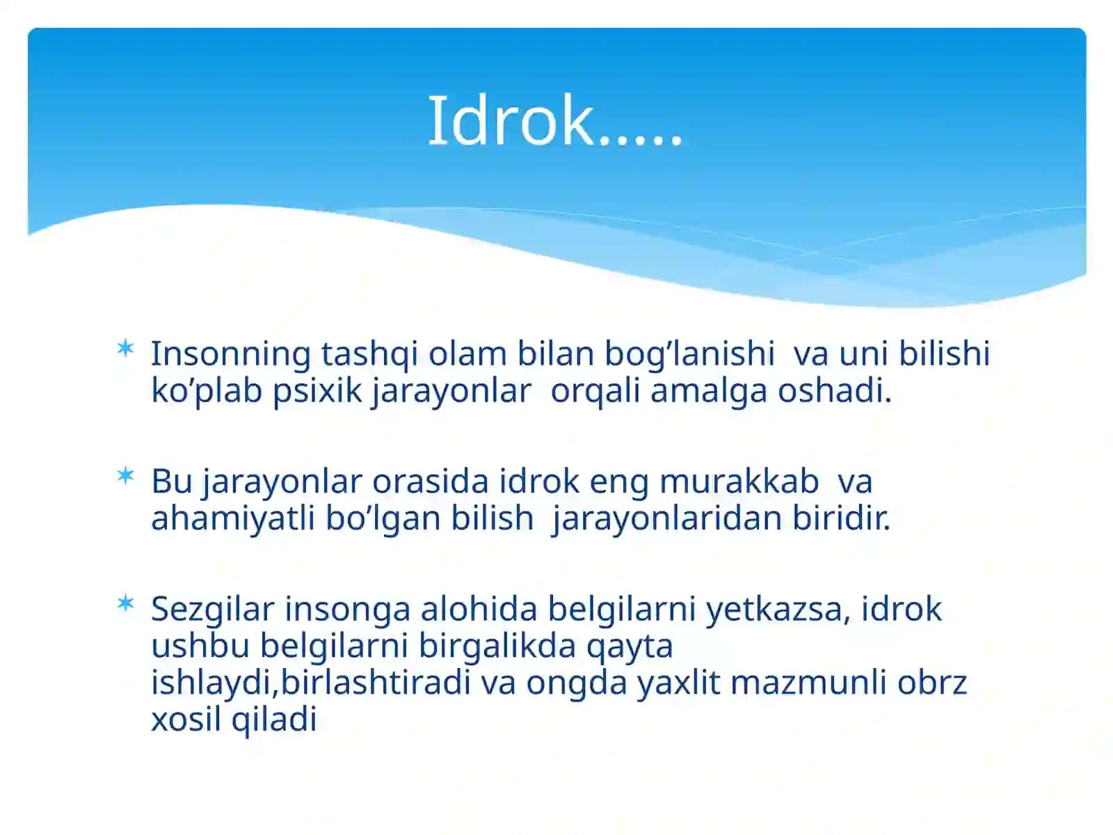 Kognitiv psixologiyada idrok va diqqatning tadqiqot muammolari 2
