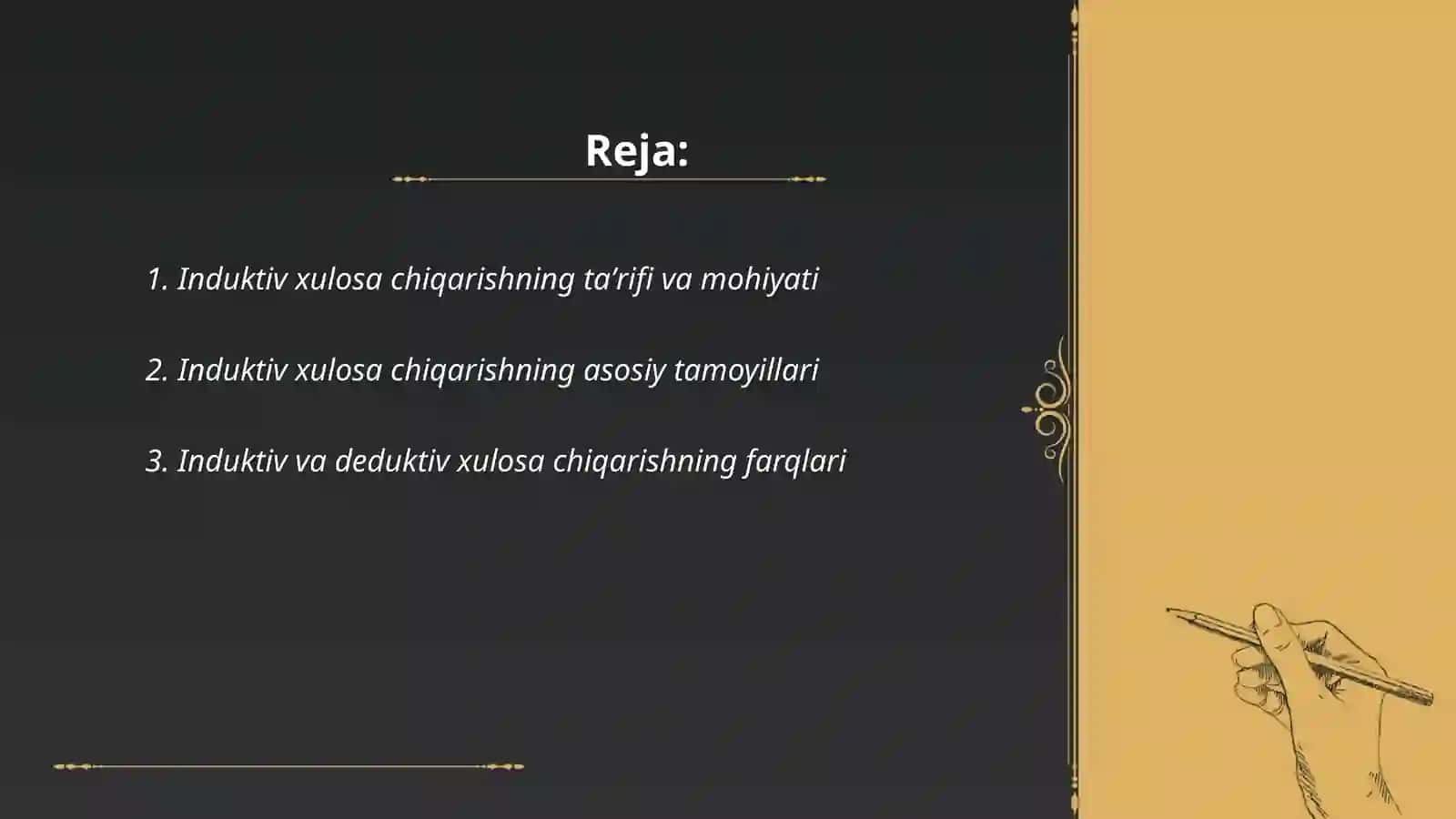 Induktiv xulosa chiqarish 2
