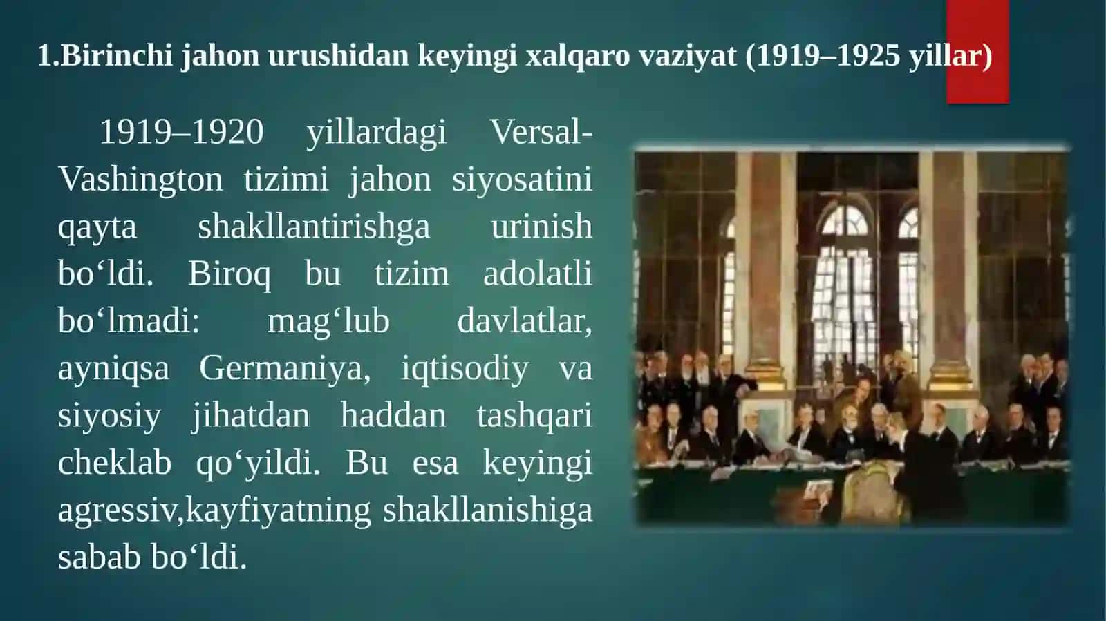 Jahon urushlari oralig'i davlatlararo munosabatlar va diplomatiya (1922-1939) 2