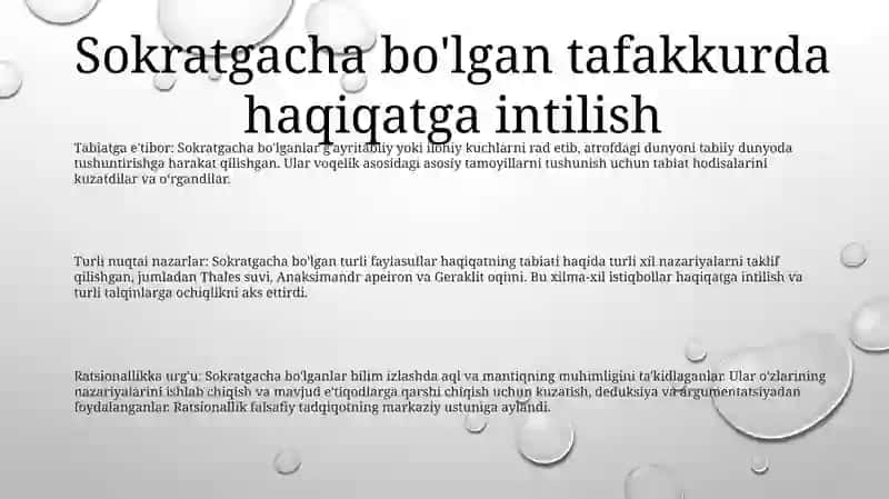 Falsafa Tarixida Haqiqat 2