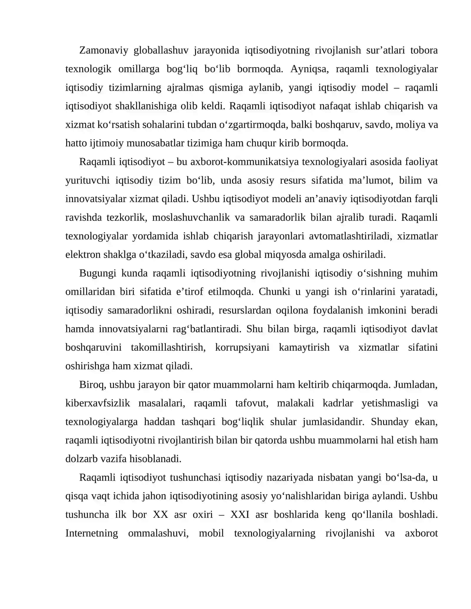 Iqtisodiyni rivojlantirishda raqamli iqtisodiyotning roʻli 2
