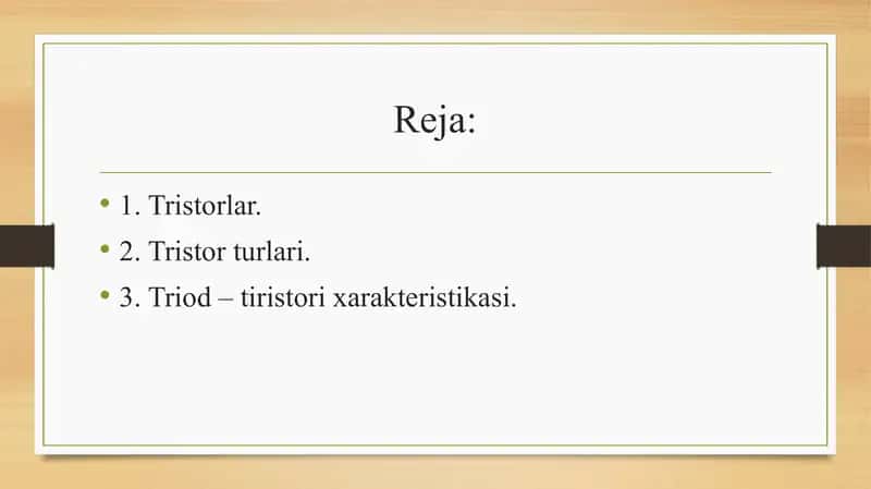 Tristorlar 2