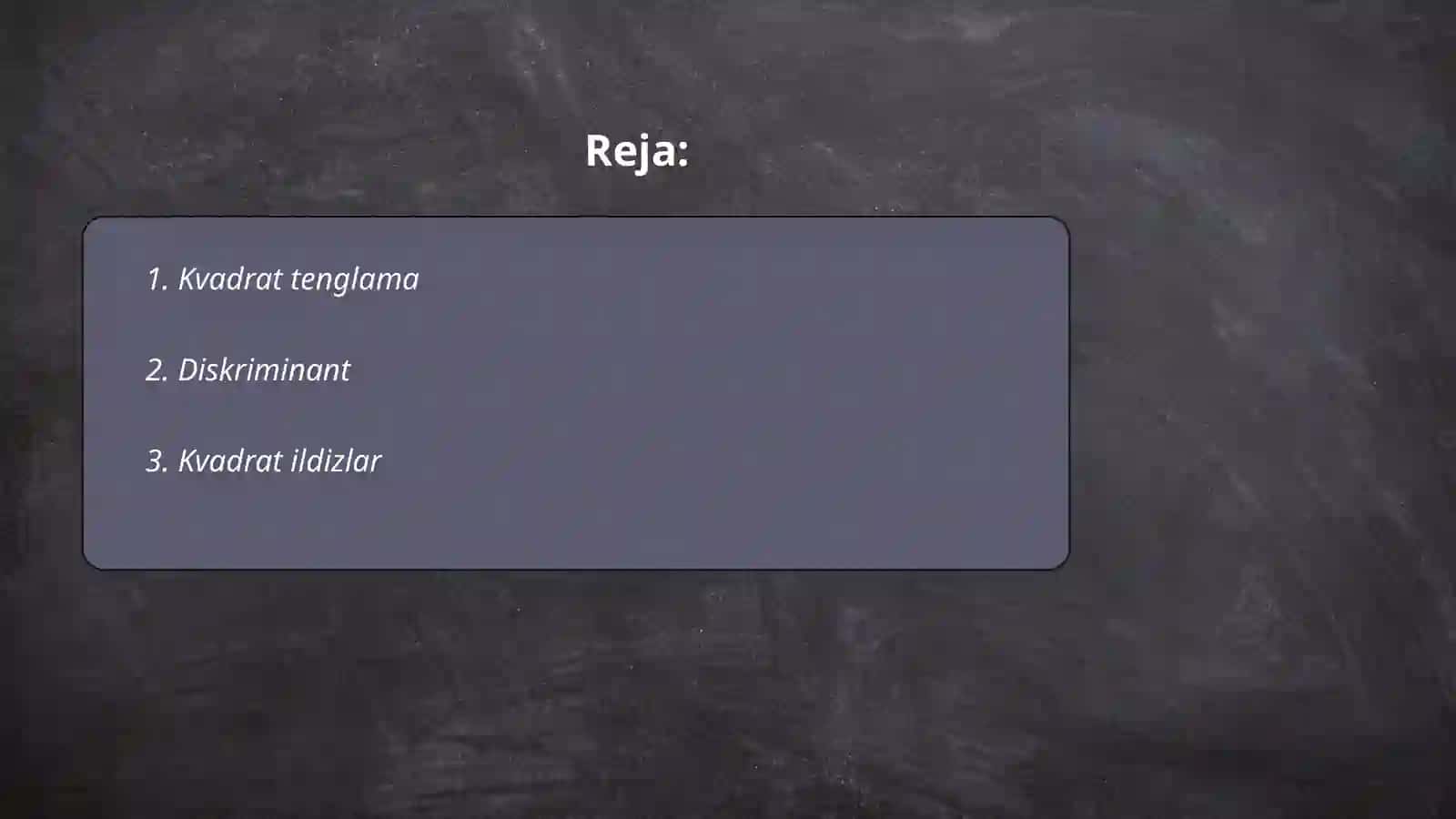 Ikkinchi darajali bo'laklar 2