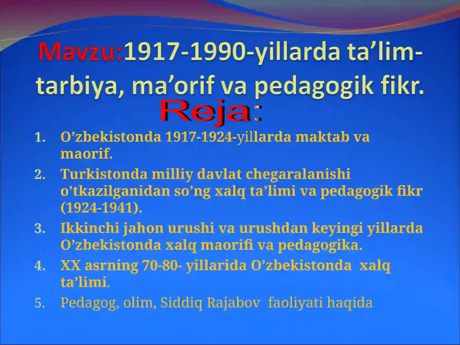 O’zbekistonda Xalq Ta’limi 2