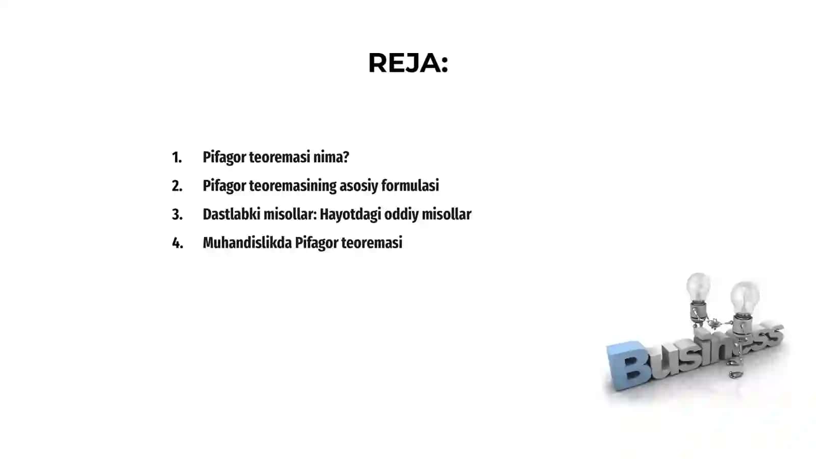 Pifagor teoremasining real hayotdagi tatbiqlari 2