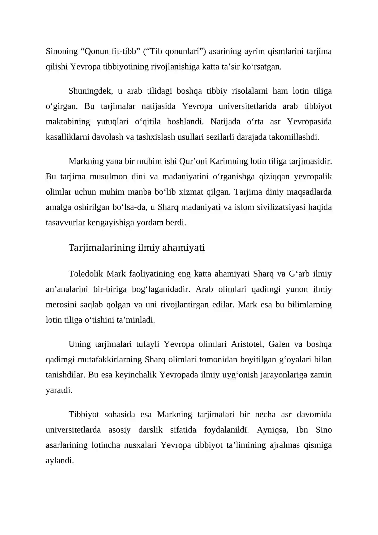Toledolik Mark va uning ilmiy faoliyati 2