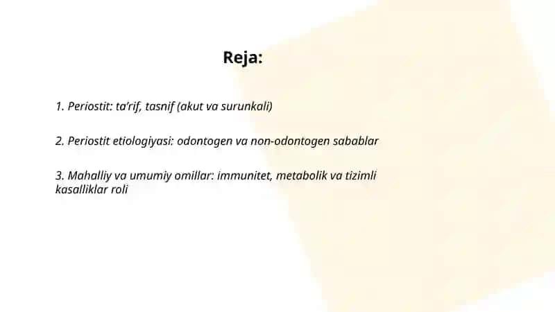 O'g'iz bo'shlig'ining yiringli yallig'lanishi kasaliklari (periostit) 2
