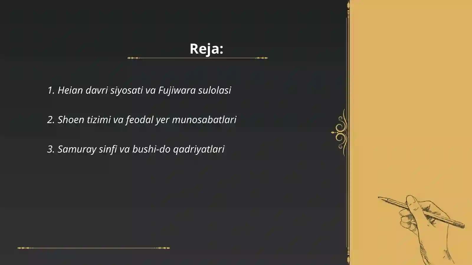 Heian davri siyosati va Fujiwara sulolasi 2
