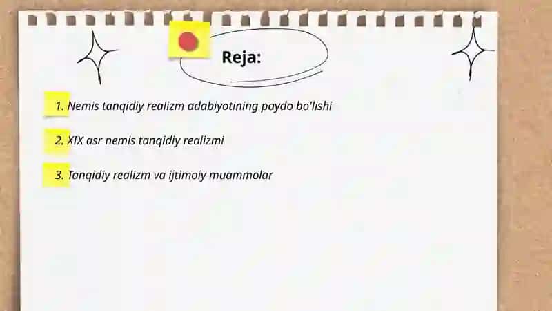 Nemis tanqidiy realizm adabiyoti 2