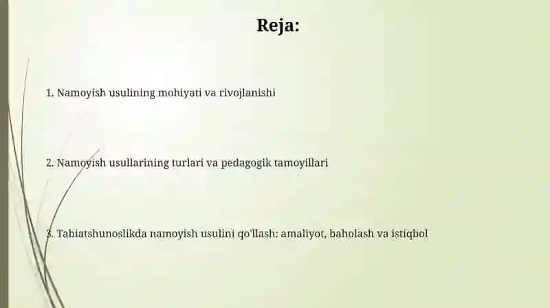 Ko'rgazmali tabiatshunoslik usullari 2