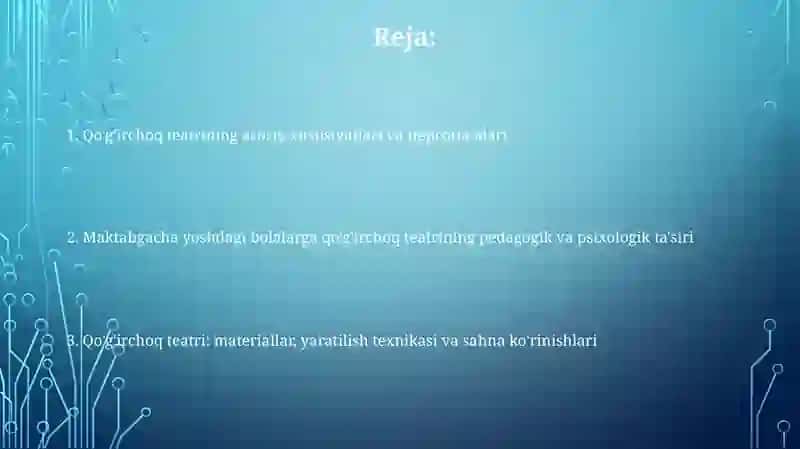 Maktabgacha yoshdagi bolalarni qo'g'irchoq Teatri personajlari 2