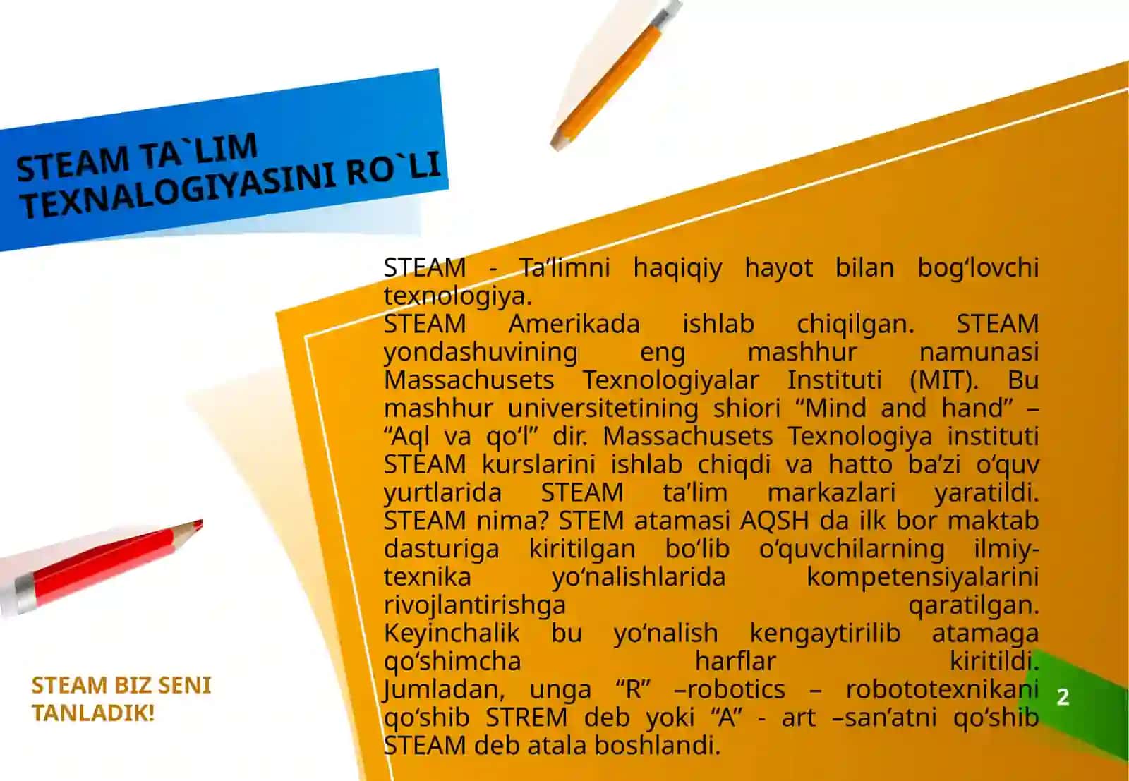 STEM ta'lim . Ta'lim tizimining ilmiy uslubiy ta'minoti 2