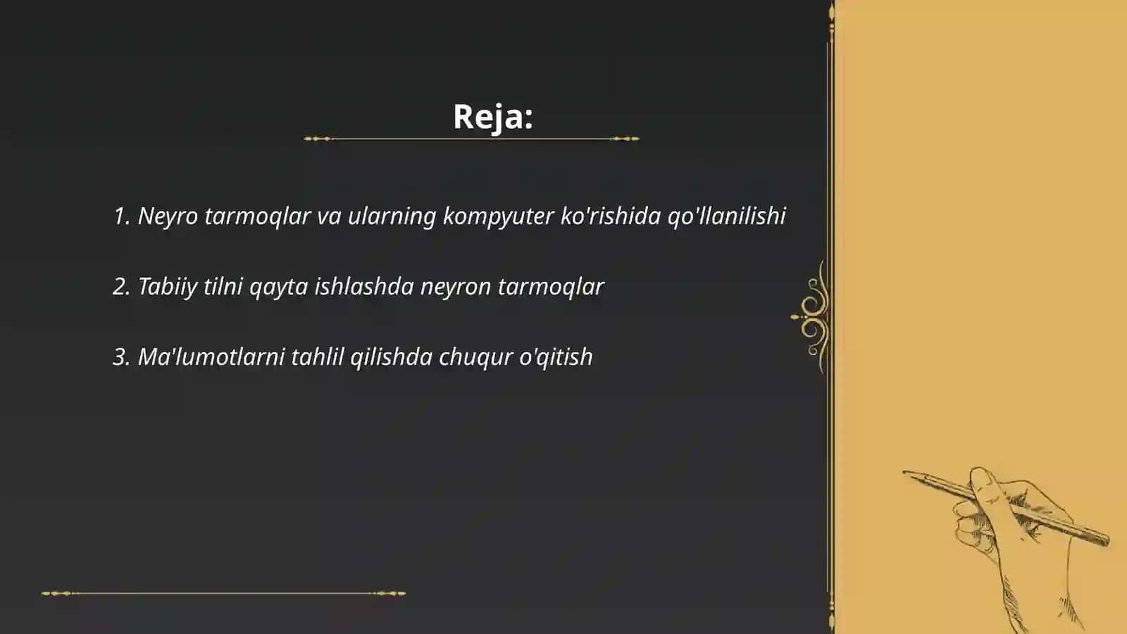 Neyro kompyuterlarning amaliyotda qo’llanilishi 2