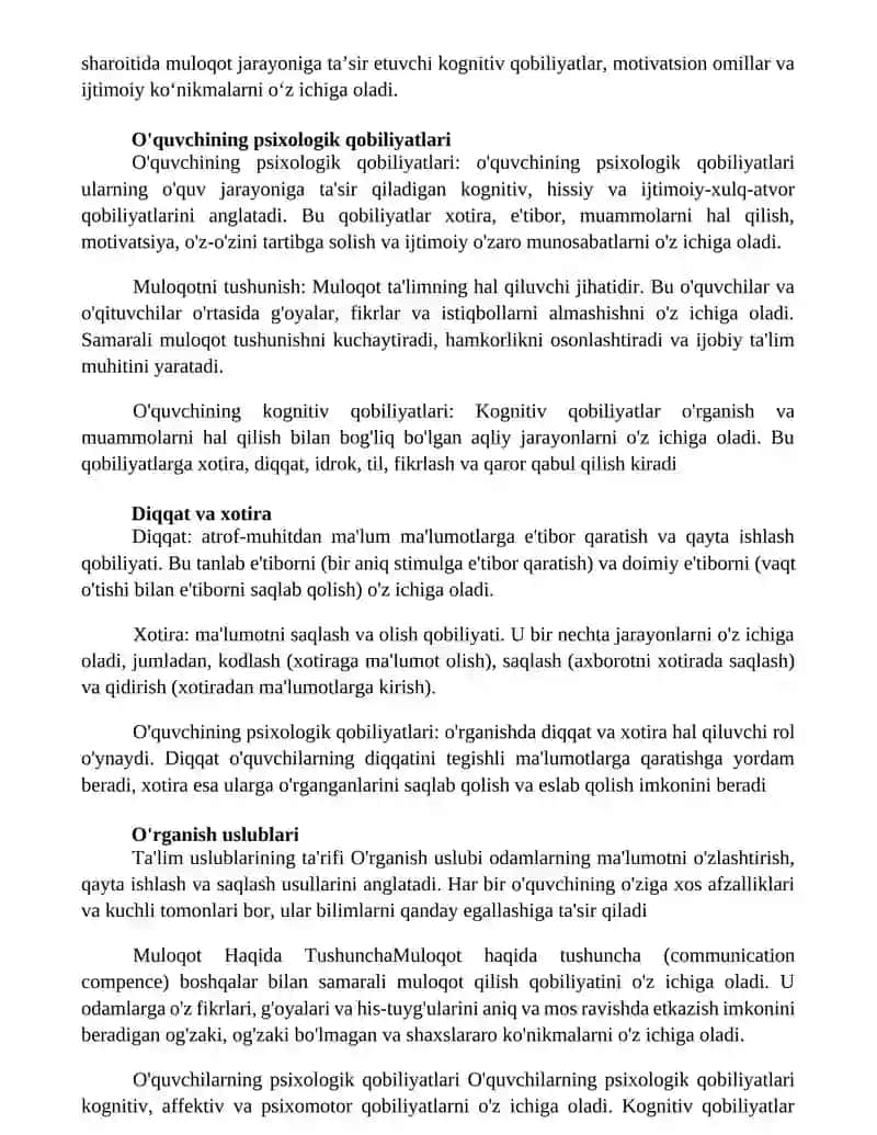 Muloqot Haqida Tushuncha Va TaʼLim Oluvchining Psixologik Qobilyati 2