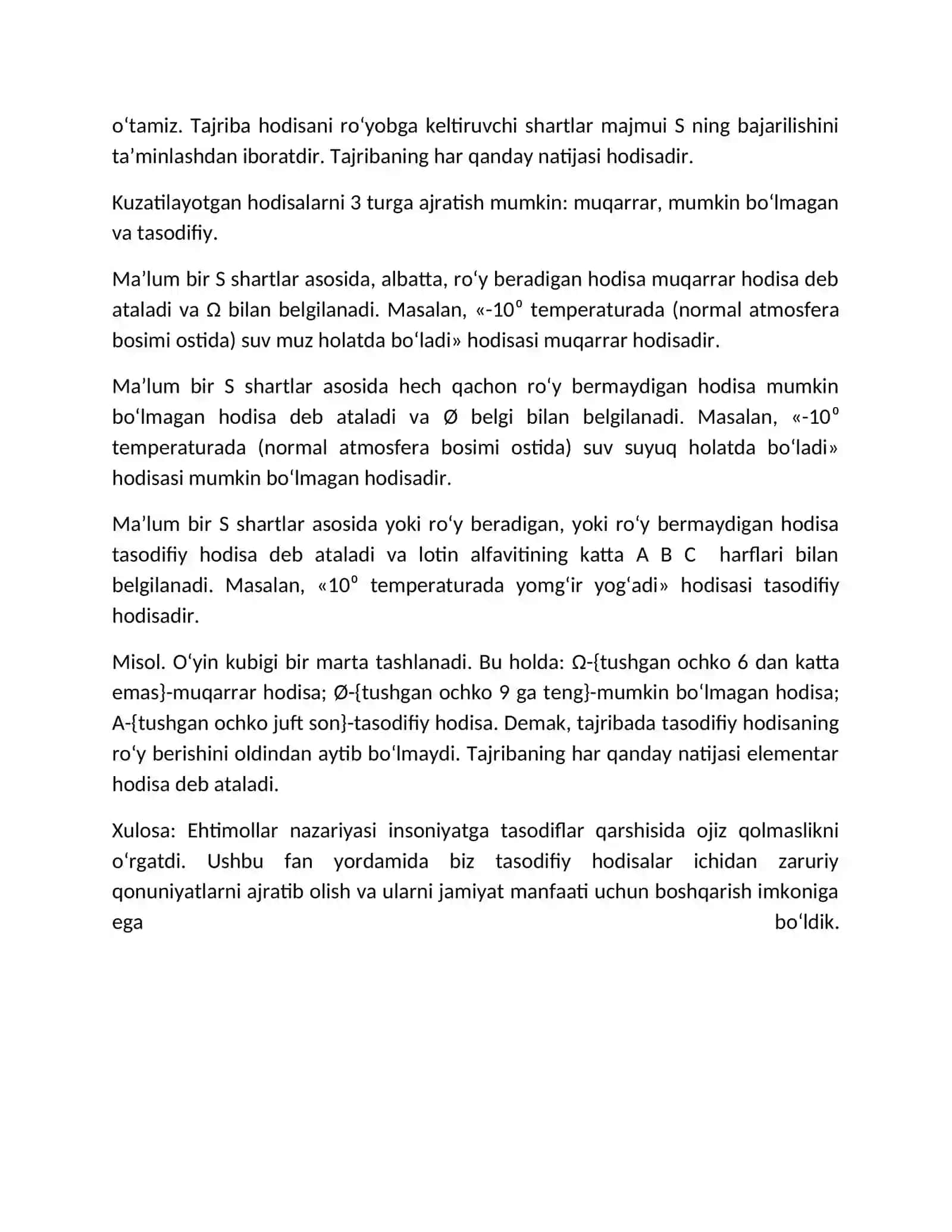 Ehtimollаr nаzаriyasi rivojlanishining qisqacha ta'rifi 2