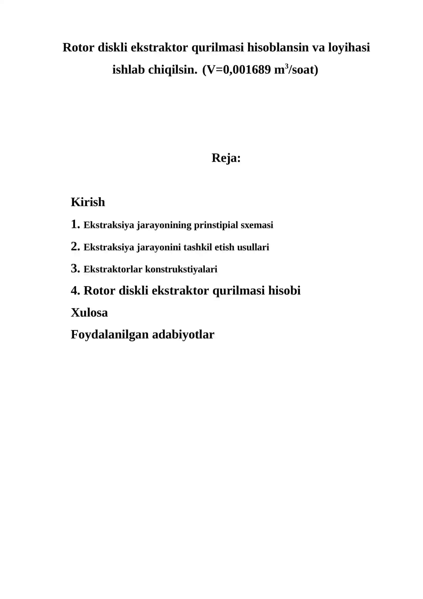Rotor diskli ekstraktor qurilmasi hisobi 2