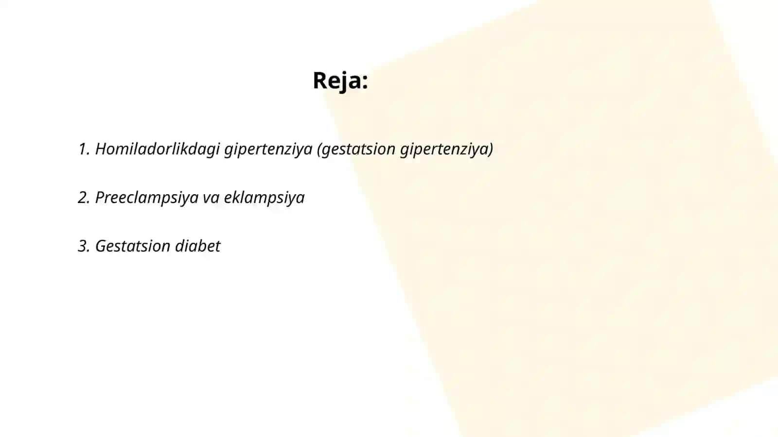 Homiladorlik patalogiyasi 2