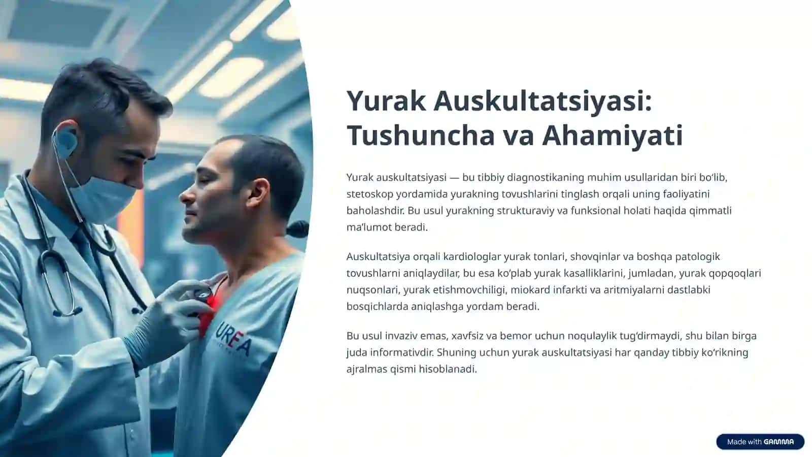 Yurak auskultatsiyasi: Tushuncha va Ahamiyati 2