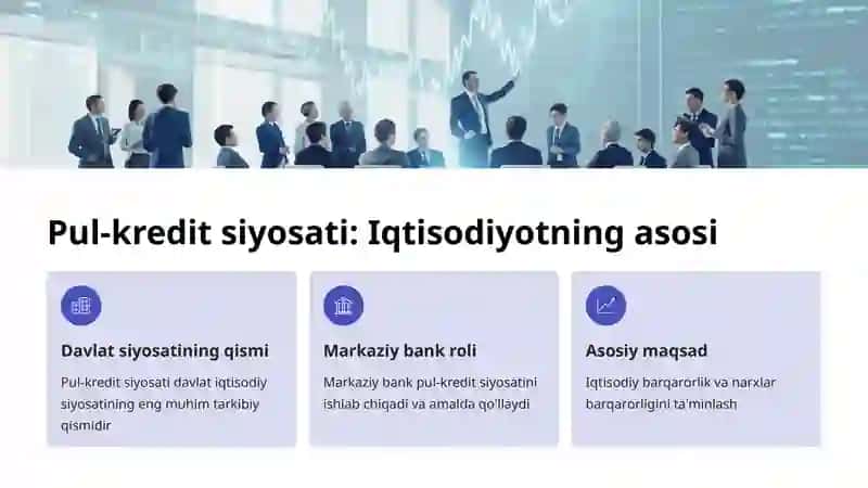 Pul-kredit siyosati va Markaziy bankning roli 2