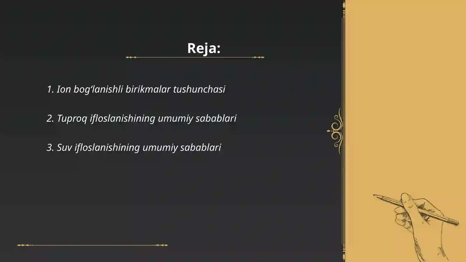 Ion Bog‘lanishli Birikmalar va Ulardan Tozalash 2