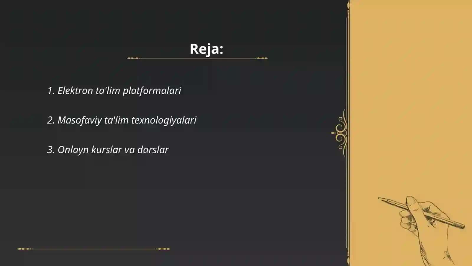 Ta'limni noananaviy shakli 2