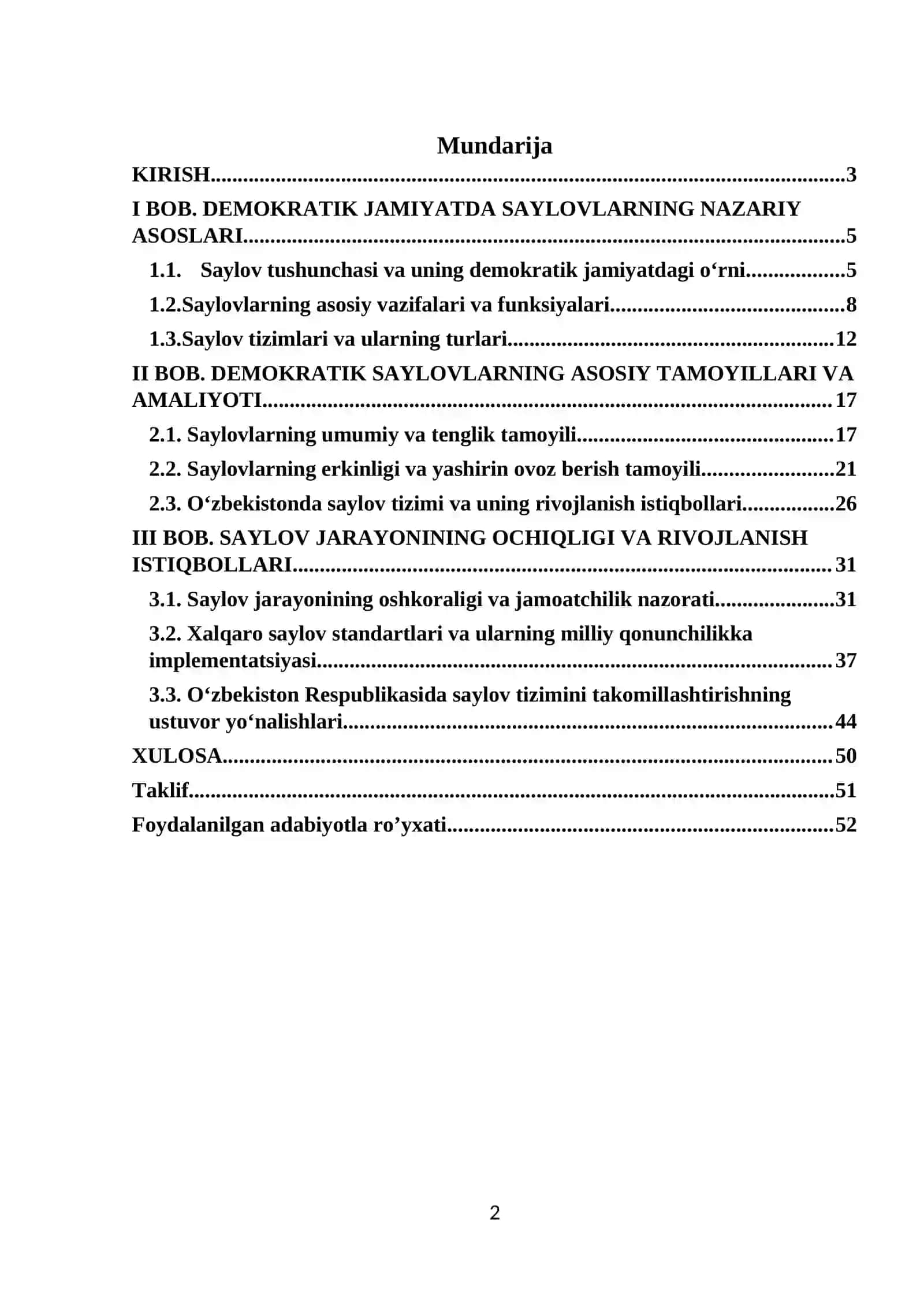 Demokratik jamiyatdagi saylovlarning vazifalari 2