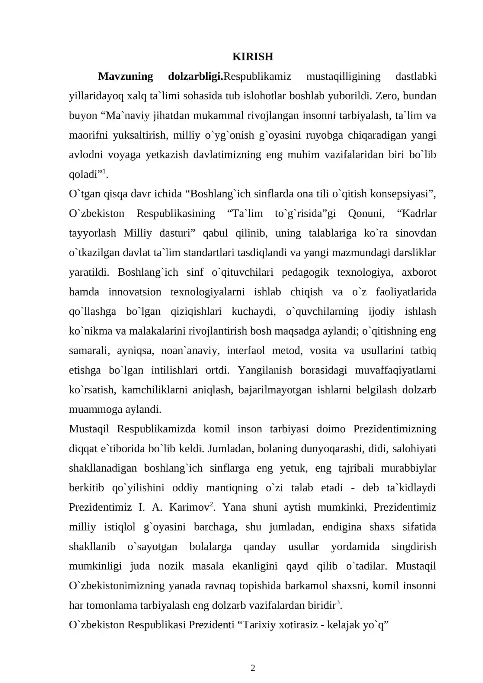 2- SINF ONA TILI VA O'QISH DARSLARIDA TARQATMA MATERIALLARDAN FOYDALANISH METODIKASI 2