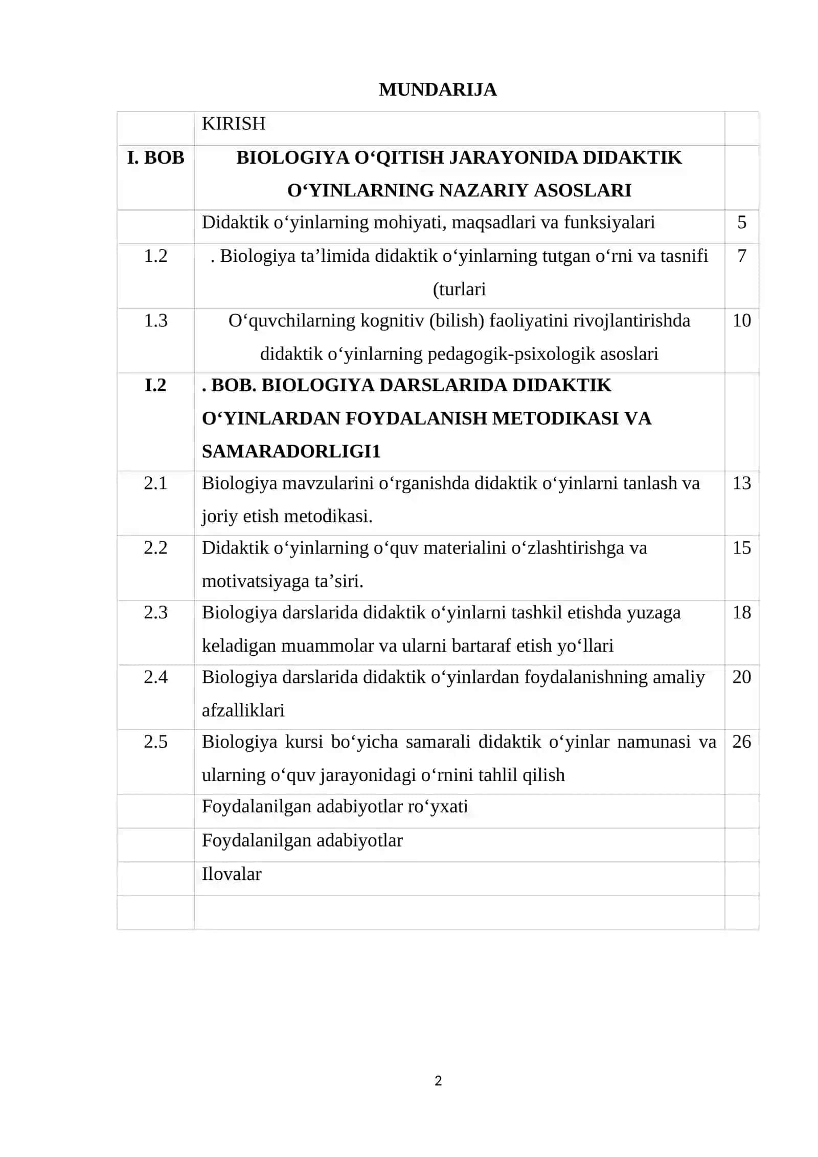 BIOLOGIYA DARSLARIDA DIDAKTIK OʻYINLARNING NAZARIY ASOSLARI 2