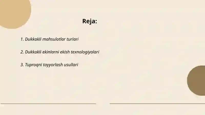 Dukkakli mahsulotlarni yetishtirish sohasi 2
