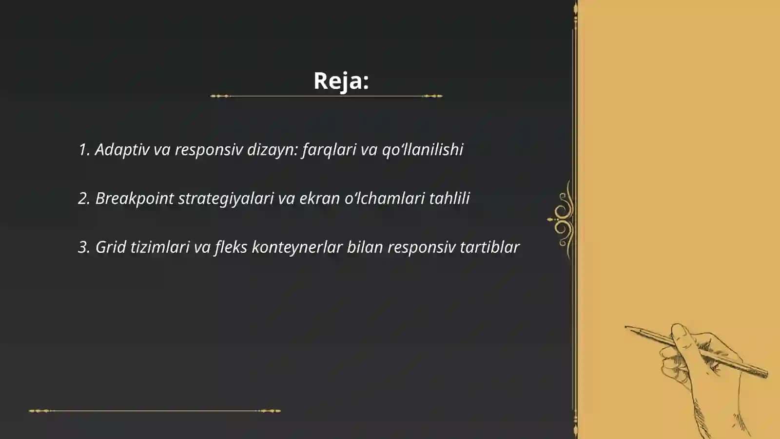 Web va mobil grafik dizayn: adaptiv dizayn, ikonka va UI 2