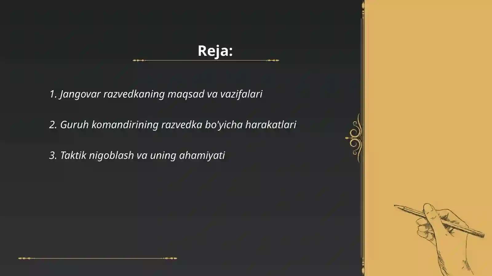 Jangovar ta minotning turlari. Razvedkaga 2