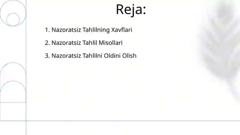 Boshqarilmaydigan tahlil 2