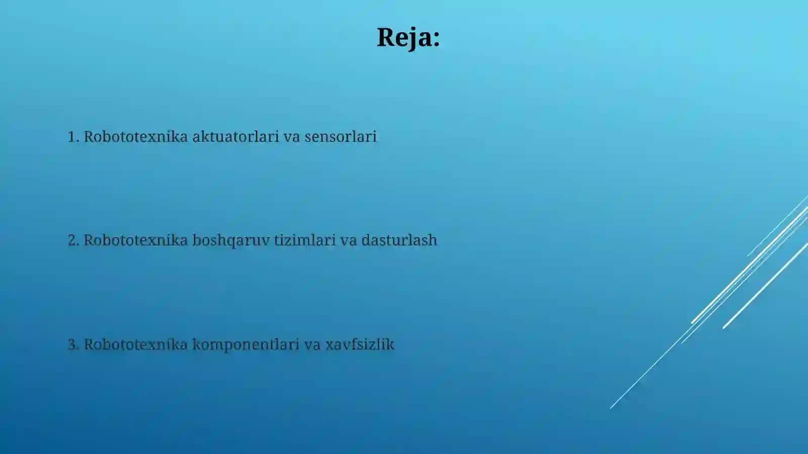Robototexnikada qo‘llaniladigan jihozlar 2