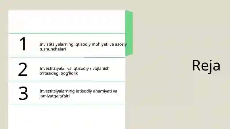 Invistitsiyalarning iqtisodiy mohiyati 2