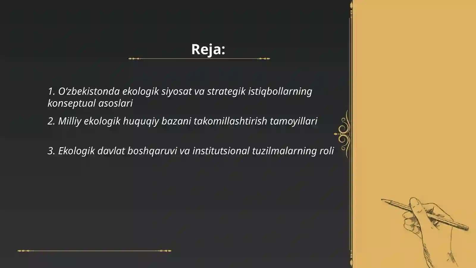 Oʻzbekistonda ekologik muammolarni bartaraf etishning konseptual asoslari 2