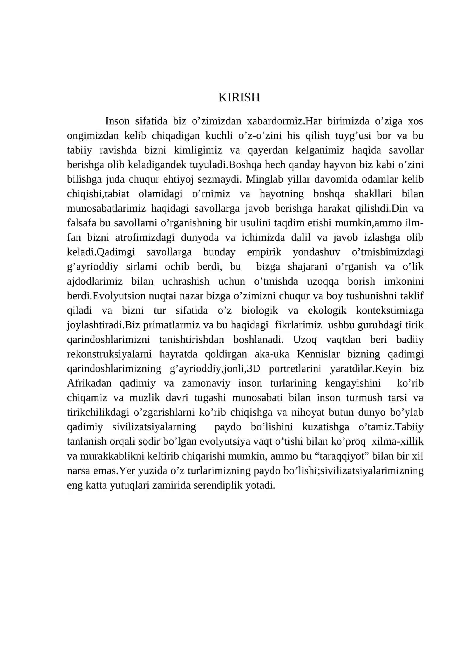 ODAMNING HAYVONOT DUNYOSIDAN AJRALIB CHIQISHINING BIOLOGIK OMILLARI 2