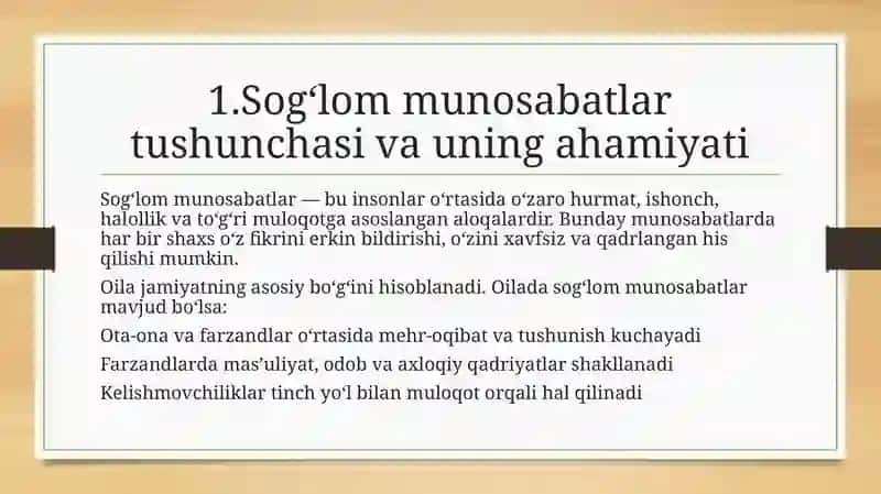 Soglommunosabatlar va turmush tarzigigienasi 2