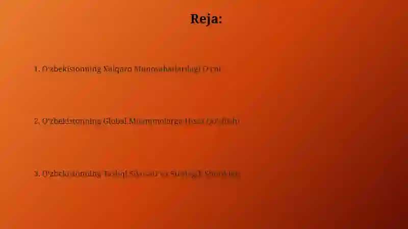 Oʻzbekiston - xalqaro munosabatlarning toʻla huquqli subekti 2