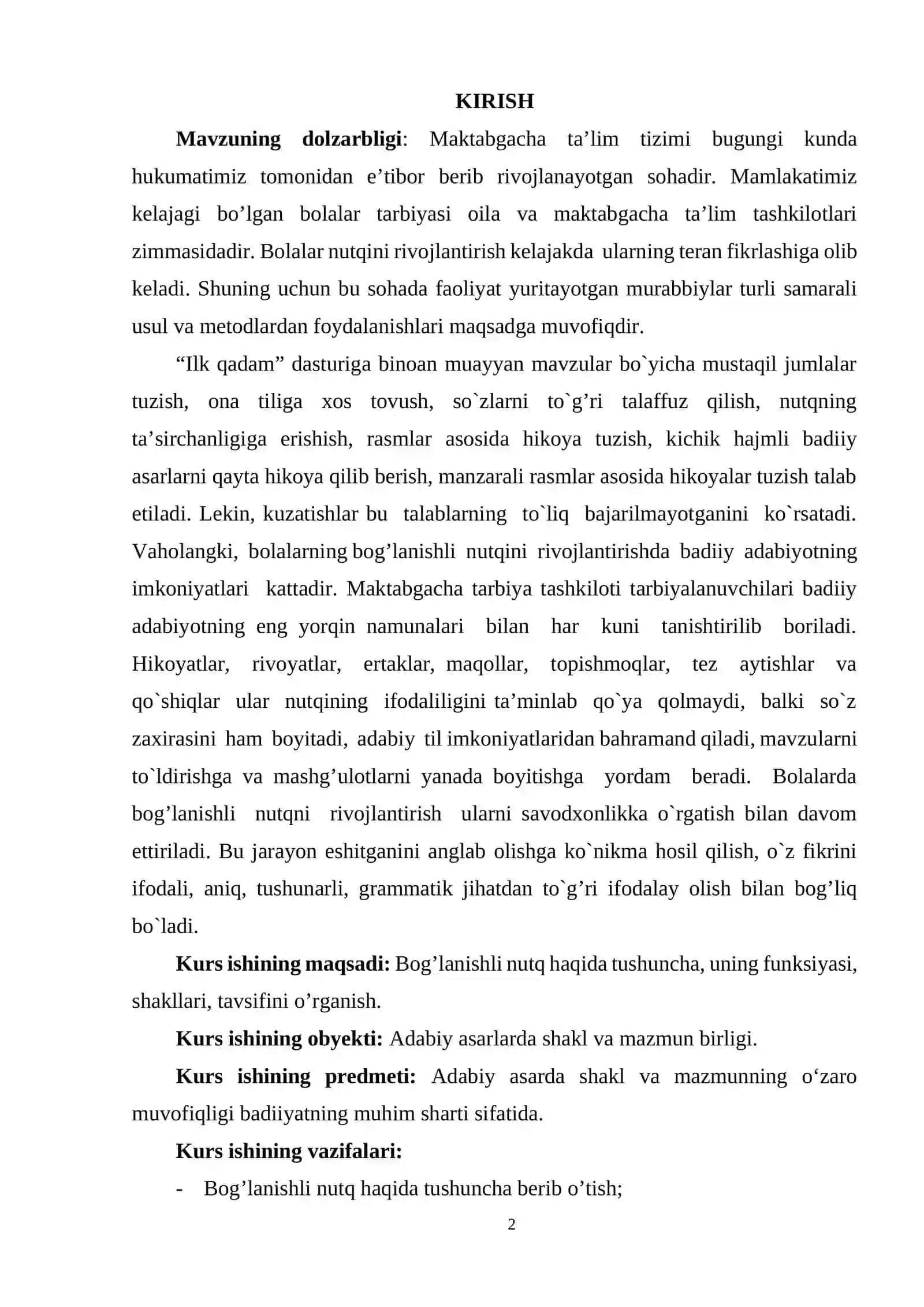 BOG’LANISHLI NUTQ HAQIDA TUSHUNCHA, UNING FUNKSIYASI, SHAKLLARI, TAVSIFI 2