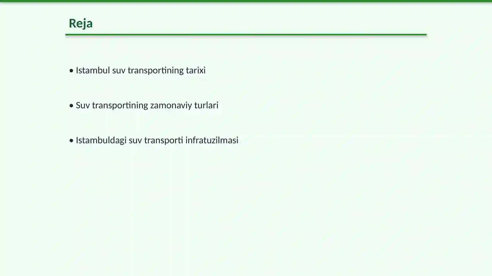Istambul suv transporti: tarix va zamonaviylik integratsiyasi 2