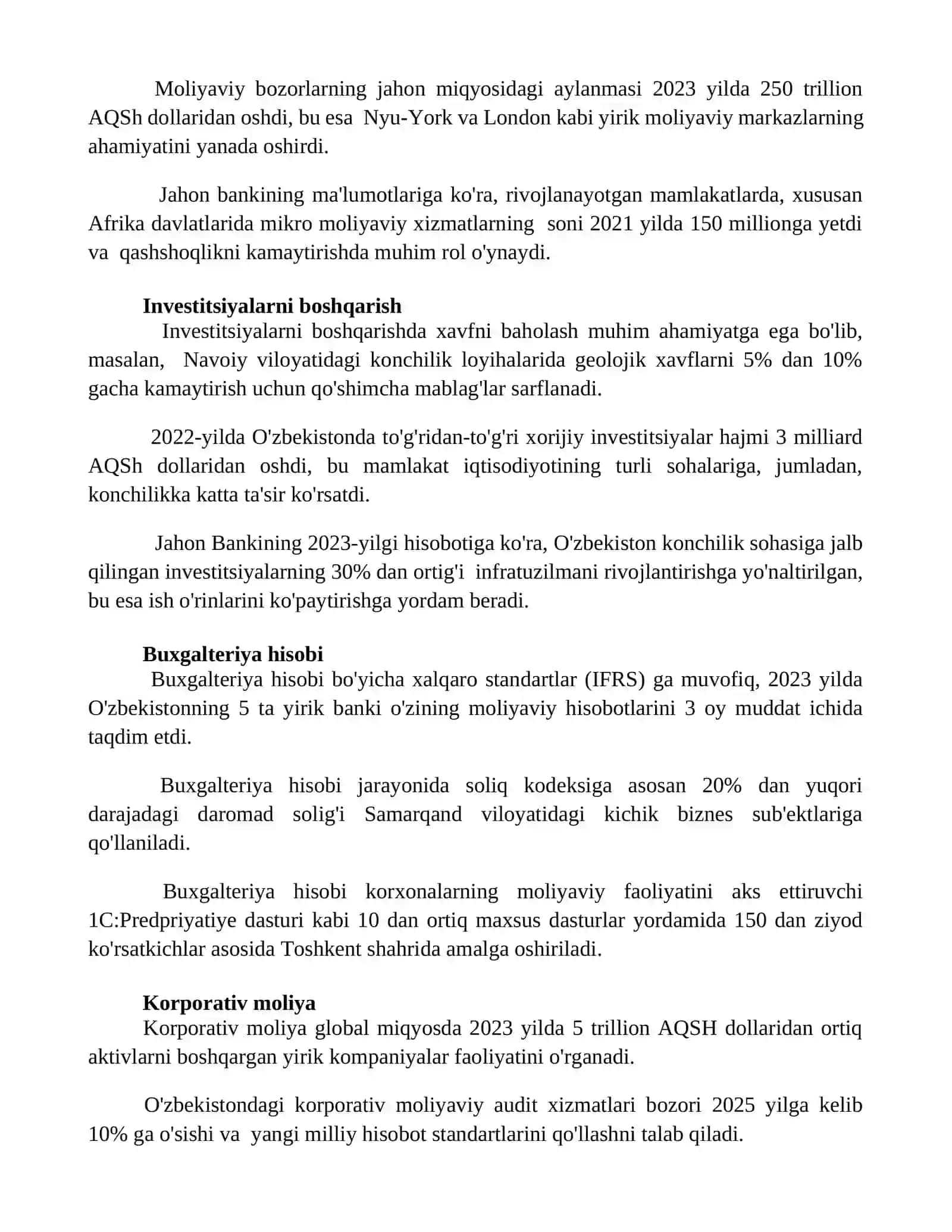 Molining asosiy tarmoqlari 2