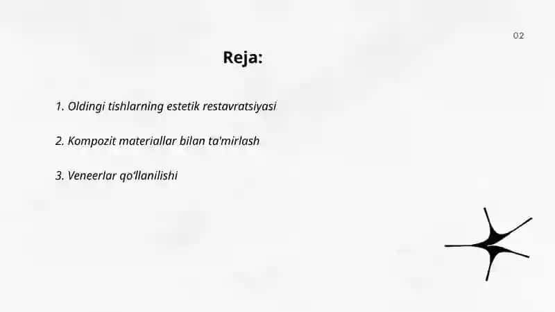 Oldingi tishlar restarvatsiyasi 2
