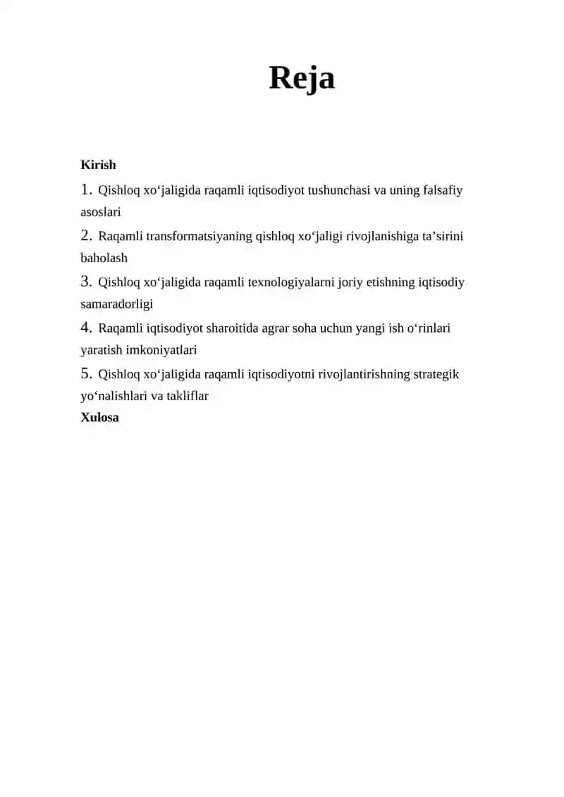 Qishloq xo’jaligida yer resurslaridan foydalanish bo’yicha islohotlar 2