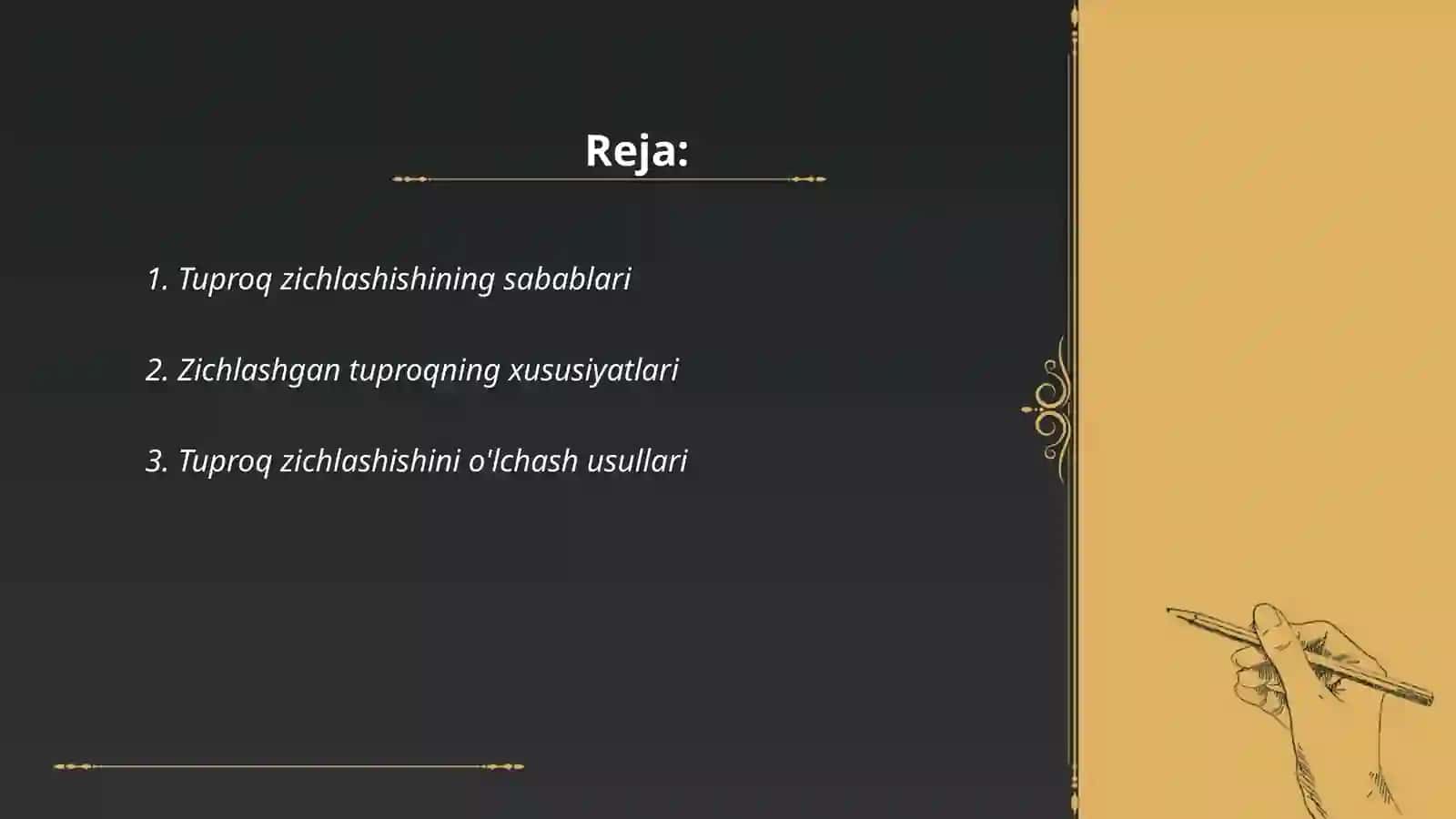 Tuproqning zichlashishi 2