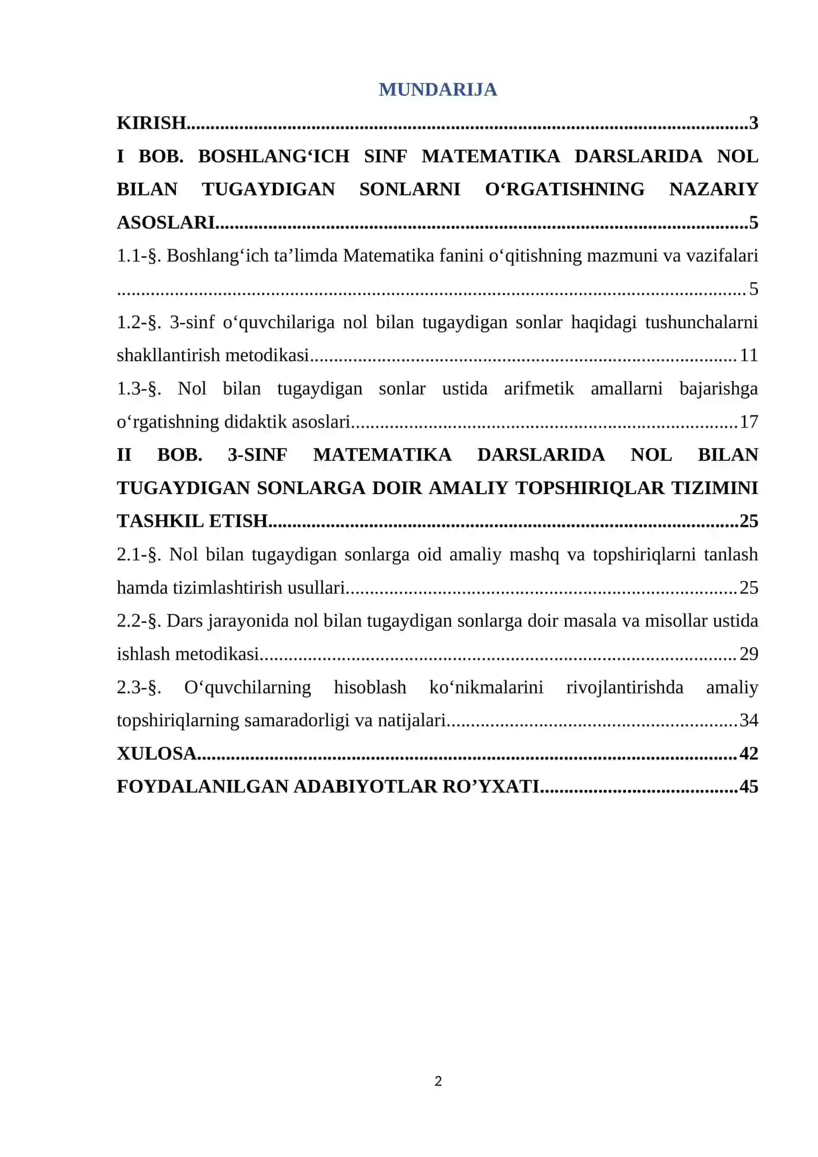 3-sinf matematika darslarida nol bilan tugaydigan sonlarga doir amaliy topshiriqlar ustida ishlashga o’rgatish 2