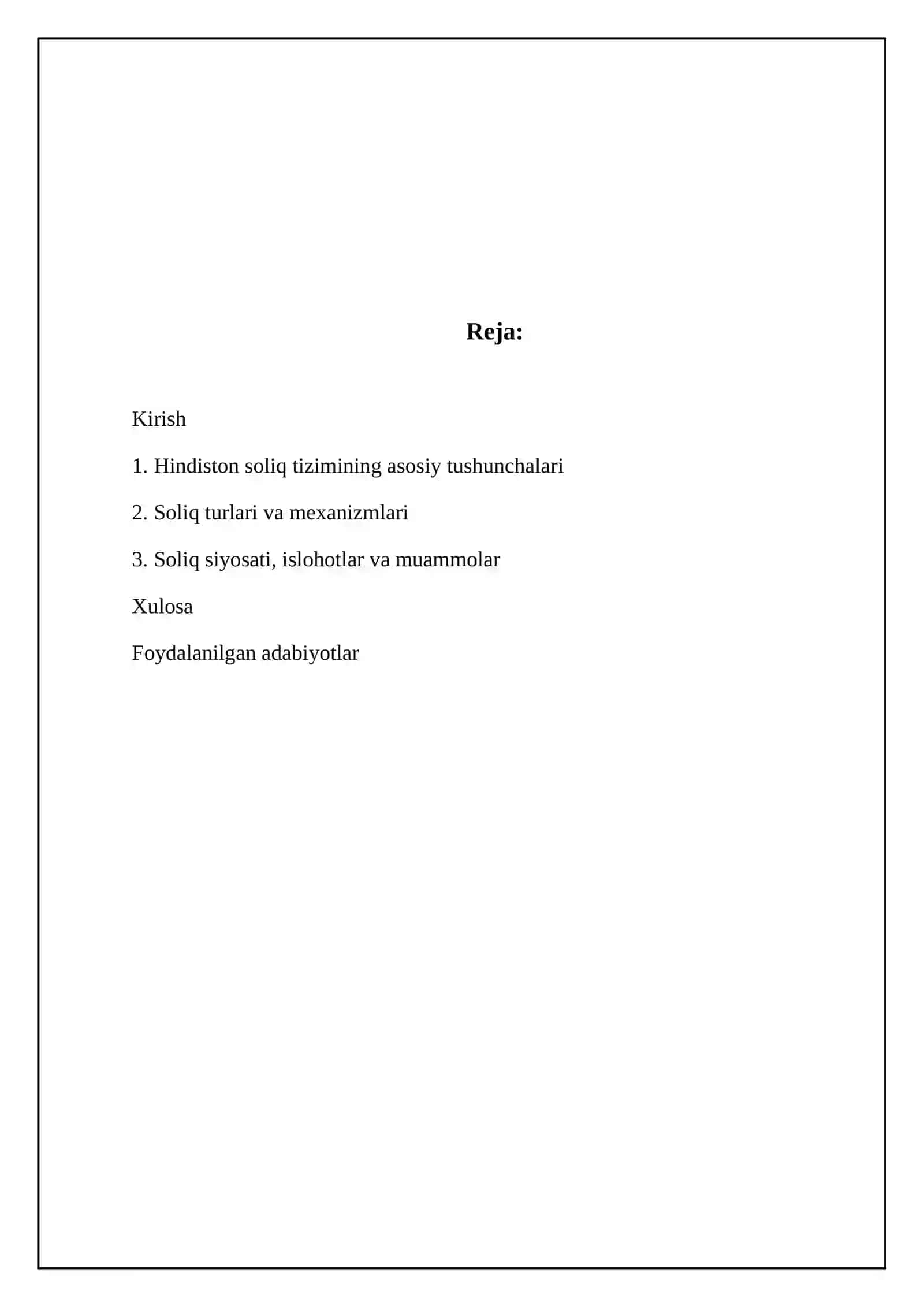 Hindiston soliq tizimining asosiy tushunchalari 2