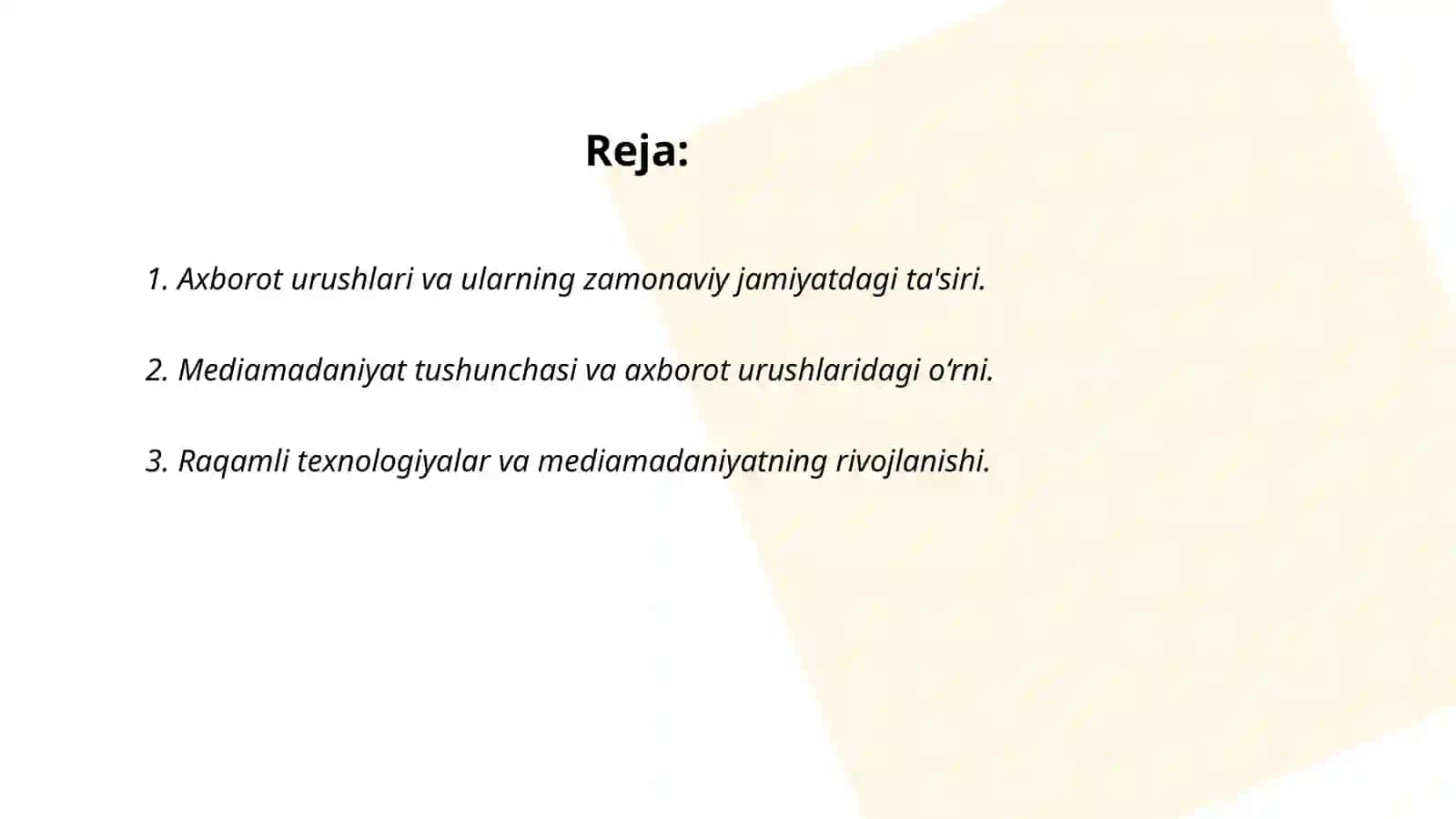 Axborot urushlari davrida mediamadaniyatning o‘rni 2