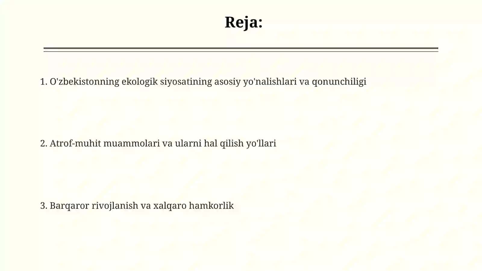 O'zbekistonning ekologiksiyosati 2