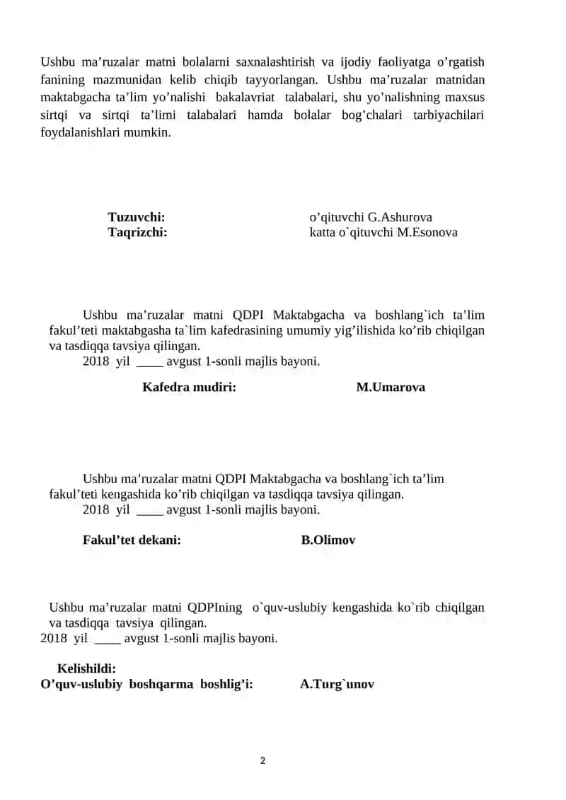 Maktabgacha Ta'lim Muassasasida Saxnalashtirish Faoliyati 2